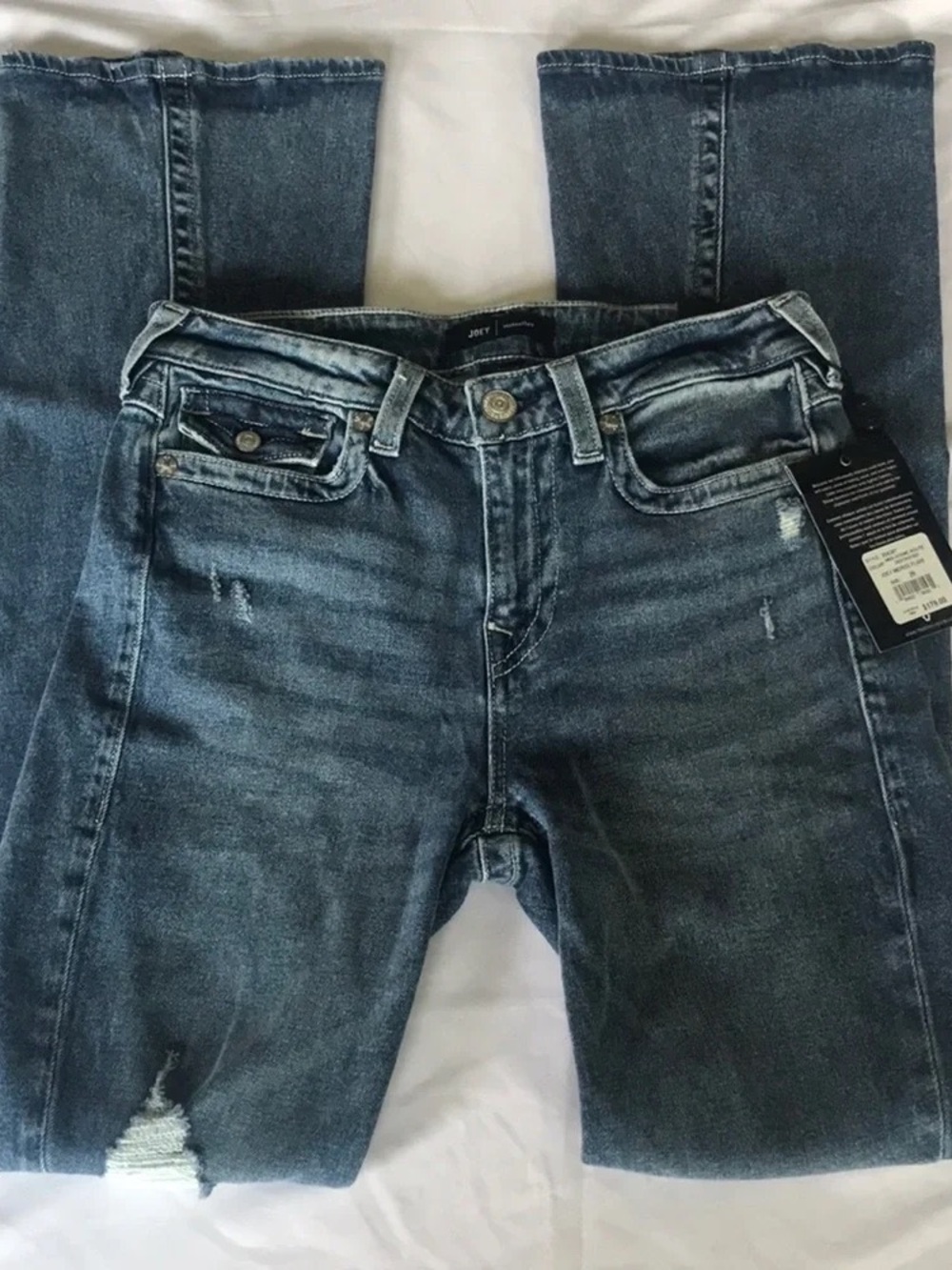 Jolt Men's Washed Blue Slim Straight Jeans